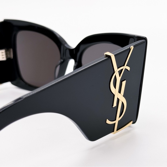 NEW SAINT LAURENT SL M119 BLAZE 001 OVERSIZED BLACK SLM119 001 WOMEN SUNGLASSES - Picture 8 of 12